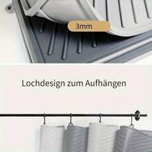 Non-Slip Silicone Kitchen Mat With Drainage Grooves, Dish Rack Pad For Sink Counter, Quick-Dry Drying Mat For Pots Pans Utensils, Heavy Duty Countertop Protector - Multicolor - View 6