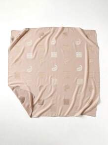 1pc Women Minimalist Paisley Pattern Metallic Wire Headscarf, Fashionable Versatile Bandana Square Scarf For Daily Wear - Multicolor - View 7