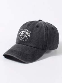 1pc Women's Adjustable Vintage Jesus Graphic Baseball Cap, Breathable Comfortable Retro Snapback Trucker Hat For Running, Exercise And Outdoor Activities