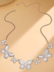 Retro Punk Butterfly Waist Chain Women's Fashion Creative Bikini Exaggerated Stripes Simple Waist Accessories