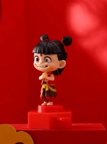 1 pieza Llavero/Decoración de mochila de PVC de alta calidad 3D de los personajes de dibujos animados anime Nezha, Ao Bing, Shen Gongbao, regalo de cumpleaños perfecto para familia y amigos