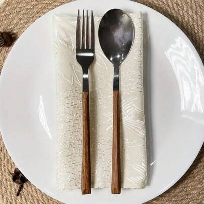 1/2/4件装多色多尺寸反光餐巾装饰，适用于婚礼、情人节和家居装饰