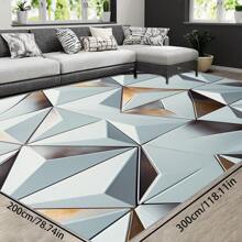 [Crystal Velvet 700g/㎡ Printed Bottom, 5mm Thick] 1 Piece Bohemian Style Solid Color Rug, Soft Anti-Slip Washable Carpet For Indoor And Outdoor, Living Room, Bedroom, Kitchen, Office, Home Decor, Doormat, Play Area Back To School