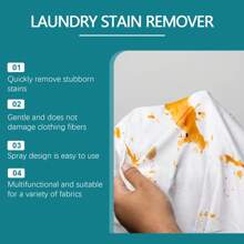 Jakehoe 衣物去污剂、织物渗透剂、衣物漂白剂、衣领清洁剂、洗衣喷雾 - 彩色 - 查看 4