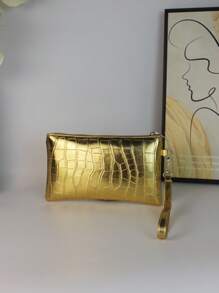 Crocodile Pattern Women's Wallet, Casual Women's Clutch Bag, Fashionable Retro Phone Bag, Handbag, Coin Wallet, Evening Bag, Prom Bag For Party