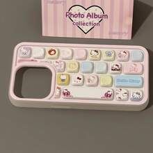 Sanrio Sanrio Cartoon IPhone 16/15/14/13/12/11/XS/XR/X Plus Pro Max Phone Case, TPU Soft Shell Cute Minimalist Creative Full Coverage Phone Protector