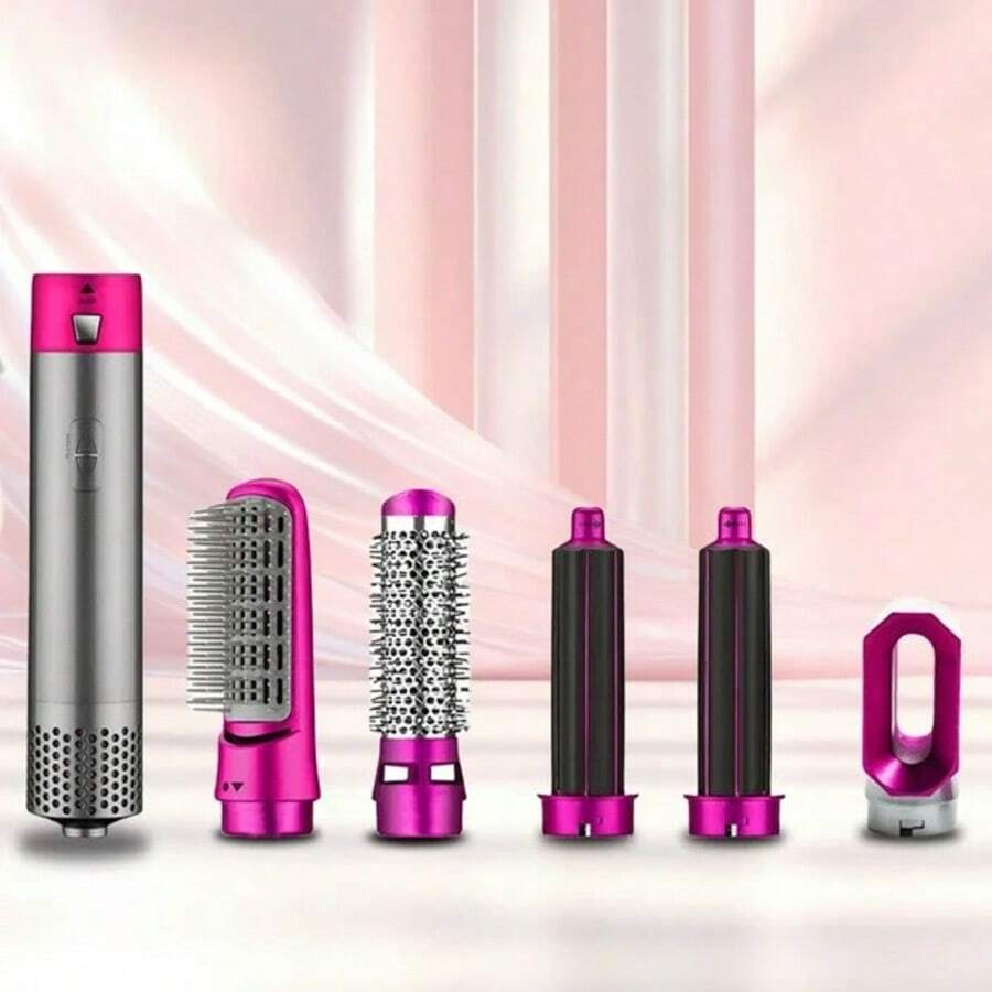 Secador de pelo eléctrico de secado rápido 5 en 1, masaje del cabelludo para alisar y rizar - Tipo de Enchufe A USA (110-127V) - Ver 1