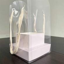 1/3/5 piezas Caja portadora de flores, Caja de embalaje de ramos, Caja transparente para arreglar flores, Caja de regalo floral DIY, Decoración de escritorio, Regalo, Regalo de cumpleaños, Regalo de boda, Regalo del Día de San Valentín, Regalo del Día de la Madre - Multicolor - Ver 10