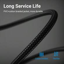 VENTION Cat8 SFTP 跳线 RJ45 端口 40Gbps 高速，2000MHz 传输带宽，兼容台式电脑、笔记本电脑、网络机顶盒、路由器