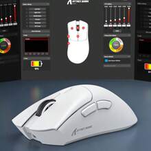 ATTACK SHARK Mouse Leve ATTACK SHARK R1 com Bluetooth Wireless Triplo Modo, Mouse Gamer Esportivo PAW3311 para Computador, Laptop, Adequado para Mini PC e Escritório