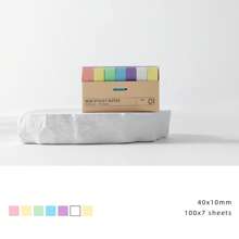 Giấy ghi chú siêu nhỏ, dễ dán, có thể xóa bằng bút dạ, màu sắc nhẹ nhàng, thích hợp cho sổ tay, nhật ký, sổ kế hoạch, lý tưởng cho đồ dùng học tập và đồ dùng tựu trường. - Nhiều màu - Xem 16