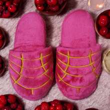 Lymalimoon Pantuflas De Pan Pantuconchas Conchunflas Rosa Cafe Y Blanco - Magenta - Ver 5