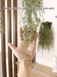 2/4 件 27.2 英寸人造空气草悬挂藤蔓，现代家居装饰，乔迁礼物，婚礼，节日派对，花园装饰
