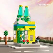 1 Set ABS City Street Scene Building Block Kits, DIY Autumn Flower House, Barista Time Milk Tea Cafe, Fun Small Construction Toys, Develop Hands-On Skills, Creative Home Decor, Gift For Birthday, Holiday, Adults