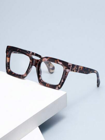 Thick Frame Fatigue Relief Reading Glasses, New Cross-Border European & American Style Oversized Readers For Men & Women, Mother's Day Gift