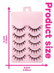 5 Pairs Miss Wink B09 Lashes, Thick, Curly, Fluffy, Fine And Natural Style, Suitable For Daily Makeup, Going Out, Parties And Gatherings