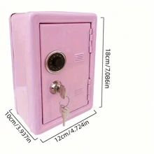 1PC Mini Metal Piggy Bank Creative Deposit Box, Key Gift Birthday - Multicolor - View 8