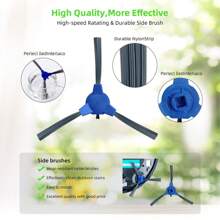 适用于 Eufy 15C Max、G32 Pro、11S Max、G30、30C Max、G20 机器人吸尘器的替换部件，包括：1 个主刷卷、6 个侧刷、5 个一体式过滤器、1 个清洁工具