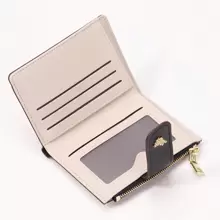 Suphiar Elegant Floral Print Metal Button Small Bifold Wallet For Women Wallet Mini Wallet Purse Wallet Small Wallet