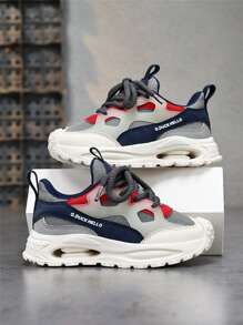 Kids Athletic Sneakers - Breathable Mesh Uppers For Boys & Girls, Non-Slip Lightweight Perforated Sole, Suitable For School, Running And Sports