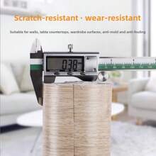 1 Rolle dunkelbrachnes Holz Kontaktpapier Heim Dekoration Holz Tapete Abzieh- und Klebe-Folie wasserfest Vintage Holzoptik Kontaktpapier selbsthaftende strukturierte Holzmaserung Vinyl Folie für Schlafzimmer, Küche, Geschenke, Geburtstag, Abschluss, Zimmer Deko, Wanddeko, Badezimmer Deko, Schlafzimmer Deko, Raumdekoration, Wohnzimmer Deko, Haus Dekoration, Heimdekoration, Wohnzimmer Wandkunst, Wandsticker