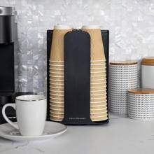 Mind Reader Lid Carousel, Countertop Org Coffee Bar, Beverage Cup Holder, Plastic, L X 7.75" W X 11.5" H, 7.75 X 12 X 7.75, Black - 黑色 - 查看 6