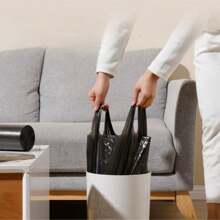 4 Gallon, 90pcs Black Trash Bags, Fit For Office, Living Room, Bathroom, Kitchen