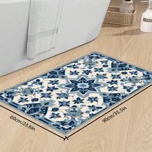 [Crystal Velvet 700g/㎡ Printed Bottom, 5mm Thick] 1 Piece Bohemian Style Solid Color Rug, Soft Anti-Slip Washable Carpet For Indoor And Outdoor, Living Room, Bedroom, Kitchen, Office, Home Decor, Doormat, Play Area Back To School