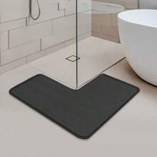 1 件记忆泡沫条纹浴垫，超强吸水，防滑，快干，可水洗，厚实且不褪色，柔软舒适，适用于浴室、卧室、房间装饰家居浴室装饰浴室地毯地毯户外地毯门垫秋季装饰浴室配件返校入口装饰 - 1pc橫條壓花 - 查看 7
