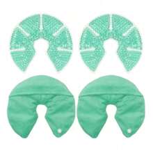 2pcs Lactating Girl With Gel Ice Pack Chest Patch Cold Compress Microwave Oven Heating Dual-Use Ice Compress Hot Compress