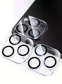 3 piezas de protector de lente transparente, resistente a los arañazos, compatible con la serie 11/12/13/14/15/16, a prueba de agua, a prueba de golpes, antirrayas y antihuellas dactilares, de cobertura completa