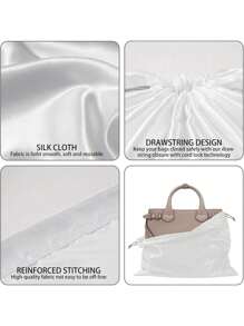 Multifunctional Storage Bag, Dust-Proof Bag, Protective Bag, Travel Bag For Shoes, Clothes, Handbags And Valuables, Soft Silk, Durable, Reusable, Available In Multiple Colors, Size: 25x35cm, 40x50cm, 50x60cm, 5pcs/2pcs/1pc Set