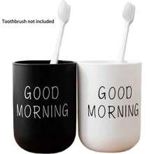 1/2PCS Portable Washing Mouth Cups Plastic Home Hotel Toothbrush Holder Bathroom Accessories Storage Cups Home Bathroom Decor Fall Decor Back To School - Multicolor - View 10