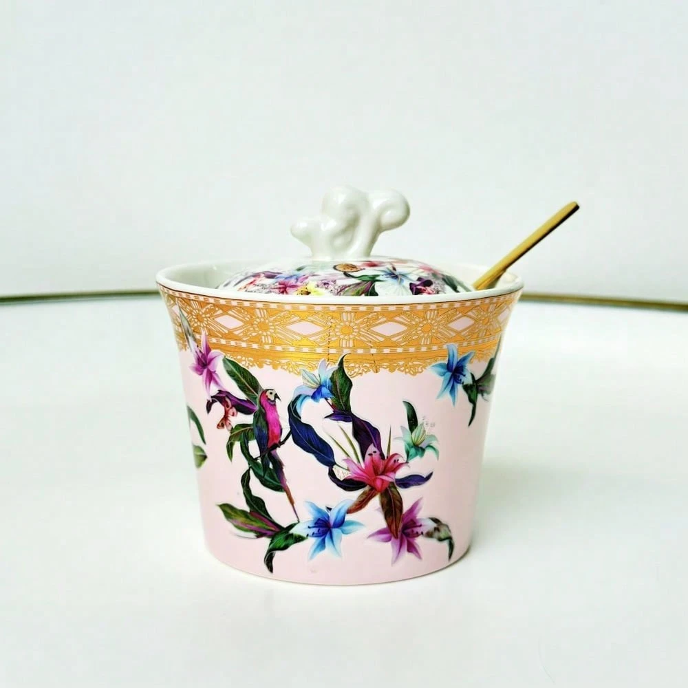 Pot à Café Cafeum Verre Avec Couvercle 14,8 Cm – Motifs Café Rétro