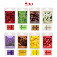1pc Handmade 3oz Soy Wax Melts Infused With 8 Different Fragrances (Magnolia, Coffee, Lotus, Lavender, Apple, Jasmine, Lemon, Vanilla), Suitable For Wax Warmer. Fragrance Wax Cubes Gift Box, Helps Relieve Stress, Freshen Air, Ideal For Holiday, Create Ambiance, Boost Mood, Can Be Used As Home Decor - Multicolor - View 17