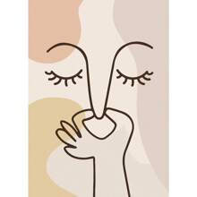 1 件趣味浴室厕所海报蒙娜丽莎和戴珍珠项链的女孩带卷纸帆布印刷品墙壁艺术适用于家居装饰无框架 - 彩色 - 查看 10