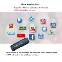 Q96 OHP Stick de TV Q96 con reproductor multimedia 4G, compatible con varias aplicaciones populares, Android 10, Amlogic S905 4K HD, Smart TV Box