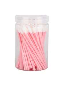 100 piezas/50 piezas Pinceles profesionales para labios y pestañas - Pinceles desechables de alta calidad para labios, aplicadores desechables para labios - Pincel de lápiz labial, pincel de brillo de labios, set de herramientas de maquillaje, cabezal de micro cepillo ultra fino, adecuado para extensión de pestañas precisa y eliminación suave de maquillaje - Herramientas de maquillaje - Multicolor - Ver 8