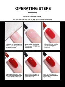 annies 10ml 1件冰透裸色凝胶春夏果冻玉脂裸色凝胶可拆卸LED UV美甲沙龙凝胶DIY - 彩色 - 查看 7