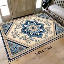 [Crystal Velvet 700g/㎡ Dotted Bottom 5mm Thick] 1 Pc Bohemian Style Area Rug, Solid Color Carpet, Soft Non-Slip Washable Rug For Indoor Outdoor Living Room Bedroom Kitchen Office Home Decor Corridor Runner Back To School