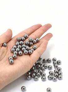 100Pcs/Pack 10mm (0.24in) Stainless Steel Balls For Slingshots, Hunting, Industrial Materials, Bicycle Bearings, Precision Mirror-Polished Hardened Balls