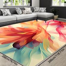 [Crystal Velvet 700g/㎡ Printed Bottom, 5mm Thick] 1 Piece Bohemian Style Solid Color Rug, Soft Anti-Slip Washable Carpet For Indoor And Outdoor, Living Room, Bedroom, Kitchen, Office, Home Decor, Doormat, Play Area Back To School
