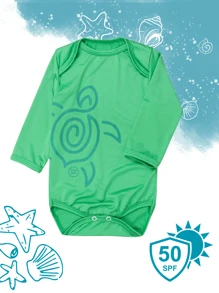 BABY BODYSUIT UV50+ PROTECTION - Lime Green - View 1