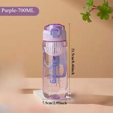 1 Stück/Set hochwertiger Tee-Infusor Becher mit Filter, Milchtee Kaffee Fruchtgetränk Becher, auslaufsicherer Deckel, stoßfest, hitzebeständig, großes Fassungsvermögen 700 ml, geeignet für Männer & Frauen, minimalistisches Design, tragbar für Outdoor-Sport & Büronutzung, Mehrfarboptionen