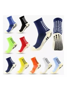 Meia Antiderrapante Futebol Adulto Unissex Esportiva Academia Esporte - Multicolorido - Visão 4