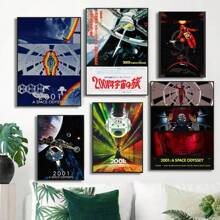 1pc Classic Movie 2001 A Space Odyssey Hot Pop Fashion Retro Posters Canvas Paintings Wall Arts Cinema Home Decor No Frame