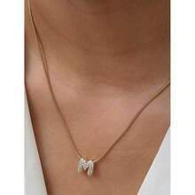 26pcs Stainless Steel English Alphabet Pendant Necklace, Fashion Accessory