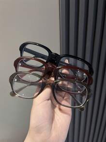 1 Pair Retro PC Small Frame Y2K Eyeglasses, Simple & Practical Multi-Function