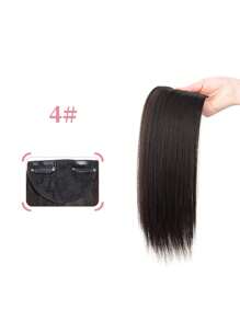 Synthetic Fiber Clip-In Hair Extensions, Invisible Root Hair Topper, Straight Clip-In Wig, Top Hair Volumizing Pad, Hair Density Increase, Unisex, Easy To Use - Multicolor - View 14
