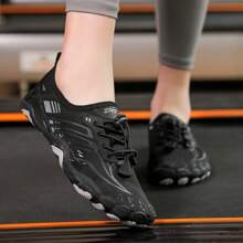 GNVA Women's Breathable Fashionable Casual Sporty Waterproof And Anti-Slip Hiking Shoes, Outdoor Beach Running Trekking Shoe - Black - View 3